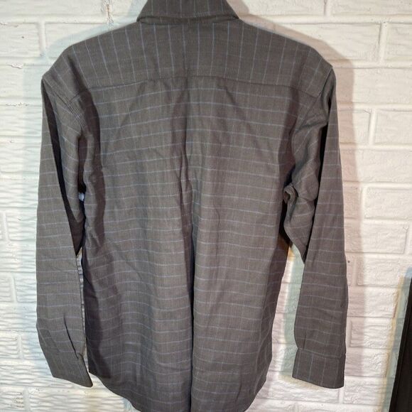 Vintage Five Brother  Plaid Flannel Long Sleeve Button Shirt Blue Made In USA - Picture 4 of 6